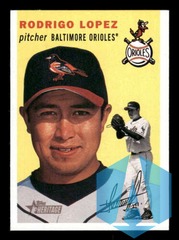 2003 Topps Heritage #27 Rodrigo Lopez SP Orioles Old Logo